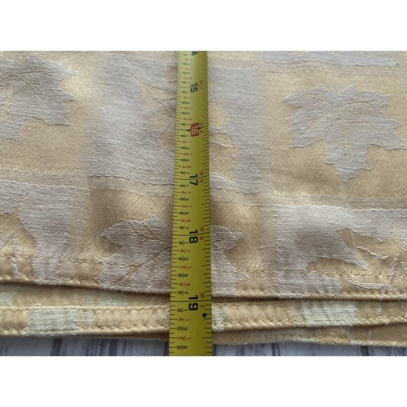 Ralph Lauren Leaf Print Napkins Set of 6 Fall Gold Holiday Table Setting 20” - Picture 6 of 7